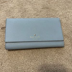 Light Blue Kate Spade Trifold Wallet